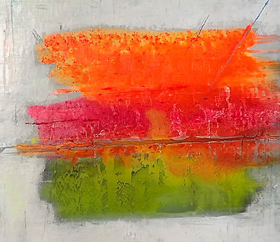 Werk 4 von Heinz Becker – Acryl auf Leinwand